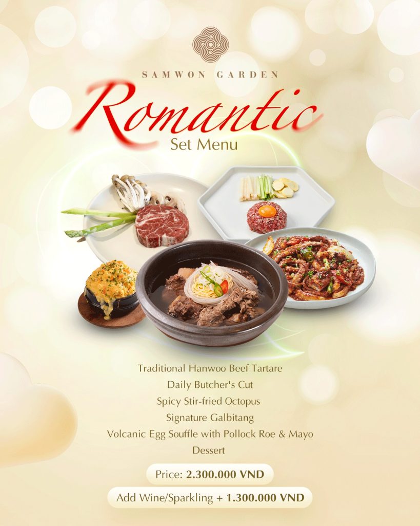 Valentine tại Samwon Garden