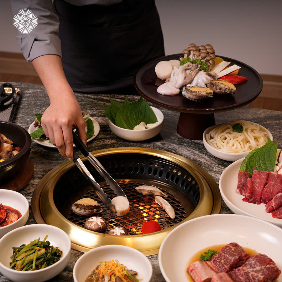 set nướng hải sản