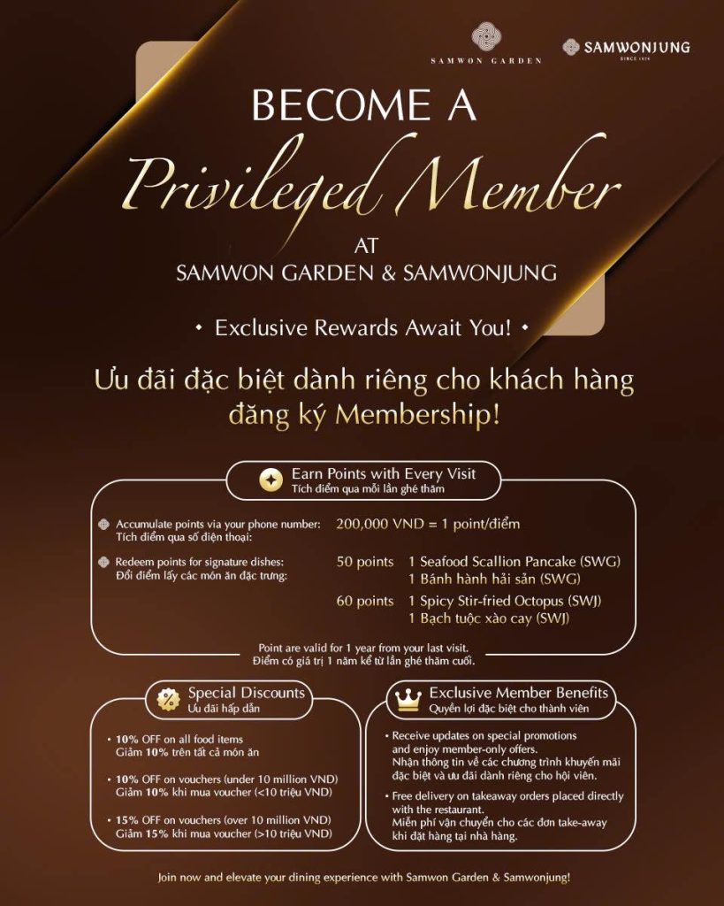 thẻ thành viên samwon
